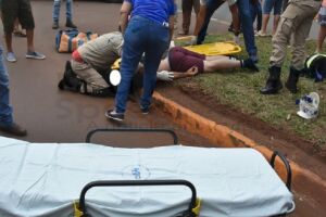 Motociclista estava em alta velocidade