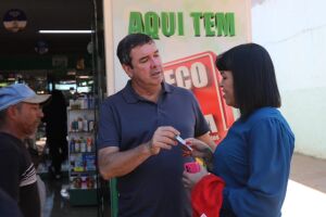 Riedel conversou com a população