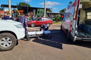 Moto bate em caminhonete e moradores pedem semáforo na Av. Coronel Antonino (vídeo)