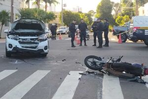 O motociclista morreu no local do acidente