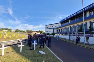 Protesto aconteceu na manhã desta quinta-feira