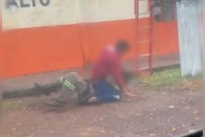 Trabalhadores saem na porrada durante expediente em Ponta Porã (vídeo)