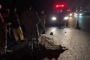 Idoso foi atropelado na MS-165