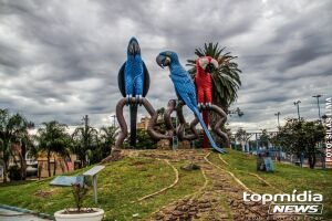 Praça das Araras, em Campo Grande