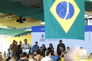 Bolsonaro discursou durante a entrega das chaves