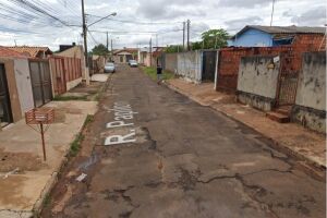 Rua onde o crime aconteceu