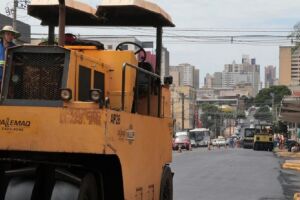 Obras de recapeamento chegam na rua Dom Aquino nesta terça-feira