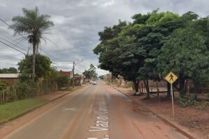 Rua onde o crime aconteceu