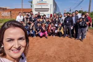 Comemorando 100 dias da gestão, prefeita de Campo Grande passeia com jornalistas