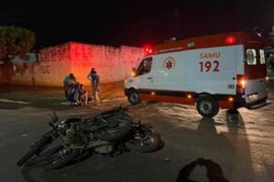 Acidente com motos deixa três feridos em Aquidauana