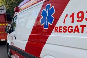 Aluno foi levado para hospital referência em queimados 