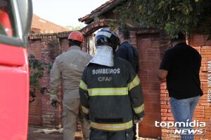 Idosa estava sozinha na hora do incêndio 