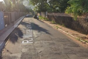 Rua onde o assalto aconteceu