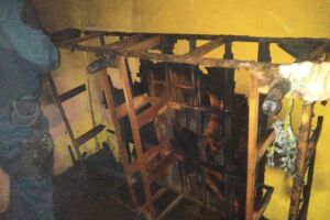PM's salvaram homem em meio as chamas na residência em Bonito