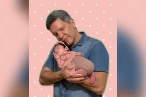 Pai aos 53 anos, Rodrigo comemora a chegada da 2ª filha