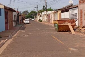 Rua onde o incidente aconteceu