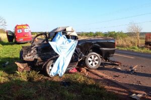 Motorista morreu prensado em caminhonete 