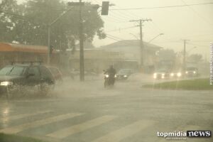 Tempestade com queda de granizo deve atingir Campo Grande e demais cidades nesta noite