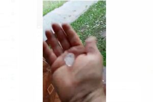 Granizo espantou moradores na fronteira 