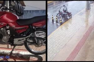 Moto foi furtada por jovem no Centro 