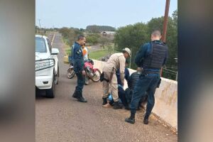 Salvamento de jovem em pontilhão de Campo Grande