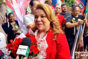 Giselle Marques do PT se prepara para debate