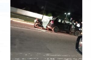 Motociclista morreu em batida contra carro