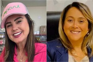 Mara, à esquerda e Lia Nogueira foram eleitas 