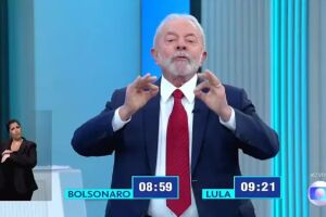Clima em debate esquenta e Lula diz a Bolsonaro, "não quero ficar perto de você"