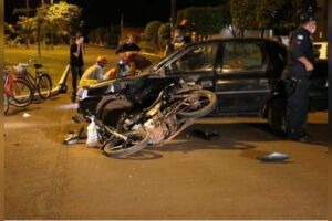 O acidente aconteceu em Sidrolândia 