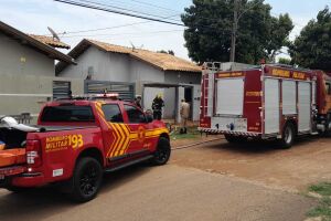 Incêndio em residência no Conjunto União