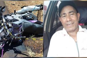Motocicleta de Maurinho ficou bastante destruída