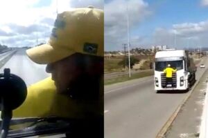 Bolsonarista que viajou pendurado em caminhão diz que foi  muito exposto