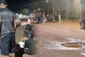 Motociclista se feriu e viu moto ser danificada 