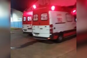 Parente de paciente registrou duas ambulâncias do Samu no posto de saúde