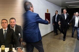 Gordinho do Bolsonaro faz questão de estar perto do presidente