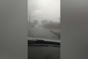 Após calorão, chuva chega com força em Campo Grande (vídeo)