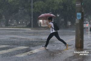 Chuva derruba temperaturas na Capital 