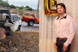 Empresário morre após carro bater em estrutura de concreto em Amambai