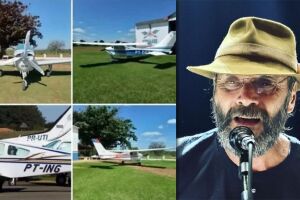 Avião do cantor pode ser uma das apreendidas no país vizinho