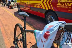 Ciclista ficou ferida após cair e bater a cabeça no Parque das Nações Indígenas