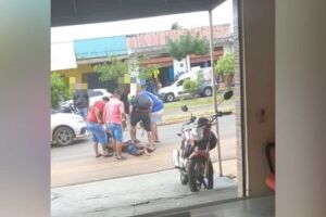 Bandido é linchado por moradores revoltados na avenida Cafezais, em Campo Grande (vídeo)