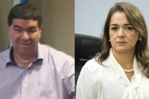 Servidor e a prefeita Adriane Lopes
