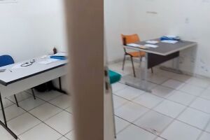 Sala de unidade de saúde. Ilustrativa