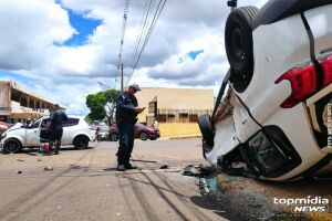 Capotamento na Dom Aquino foi causado por imprudência de motorista