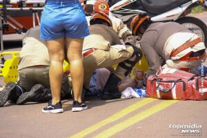 Agora: acidente entre motos deixa três feridos no São Jorge da Lagoa