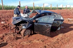 Capotamento em Laguna Carapã resulta em óbito