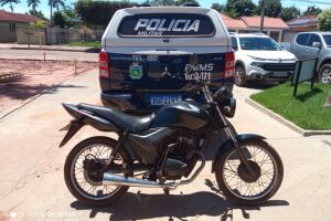 Homem faz 'rolo' com moto furtada e vai preso em Batayporã 