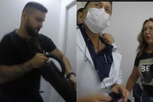 Momento da pris&atilde;o do ex-m&eacute;dico