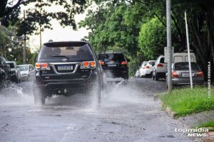 Chuva ajudou a diminuir o calorão na cidade